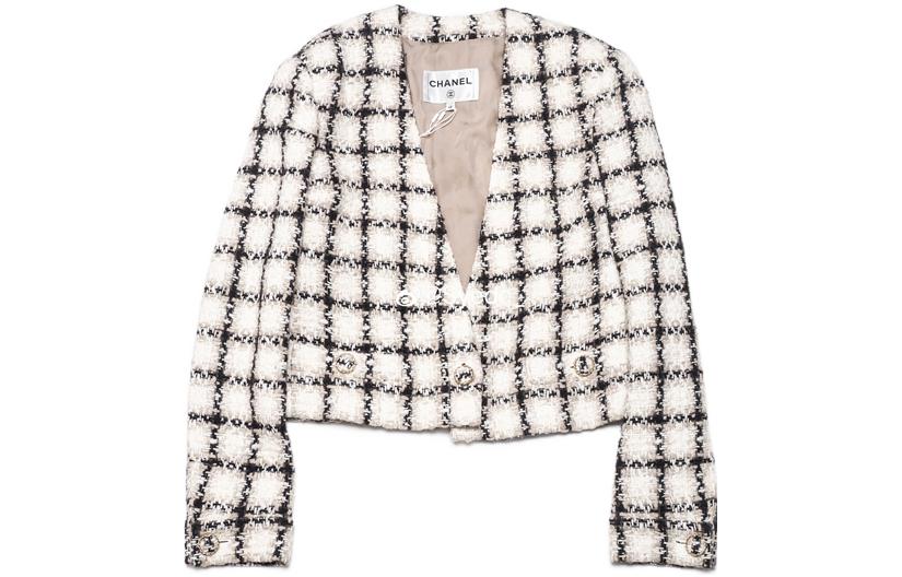 CHANEL Crop Tops Women's White