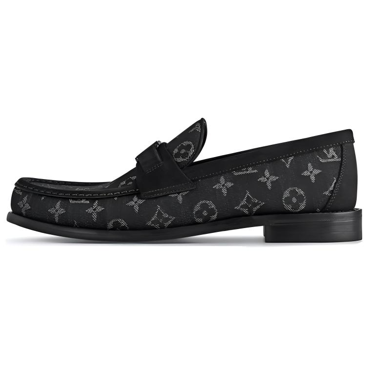 LOUIS VUITTON Loafers Men's Black