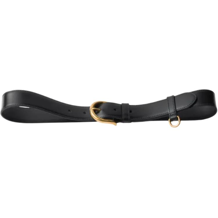 PRADA Leather Belts Unisex Black