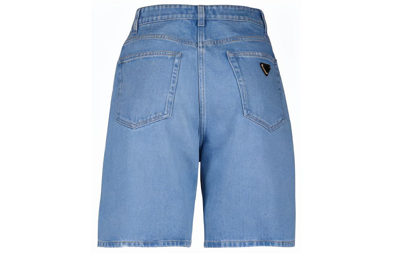 PRADA Denim Shorts Women's Light Blue