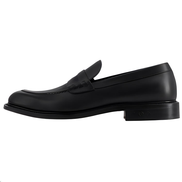 LOUIS VUITTON Fle Loafers Men's Black