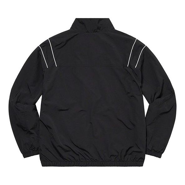 Supreme Cross Paneled Track Jacket 'Black White' SUP-SS21-587