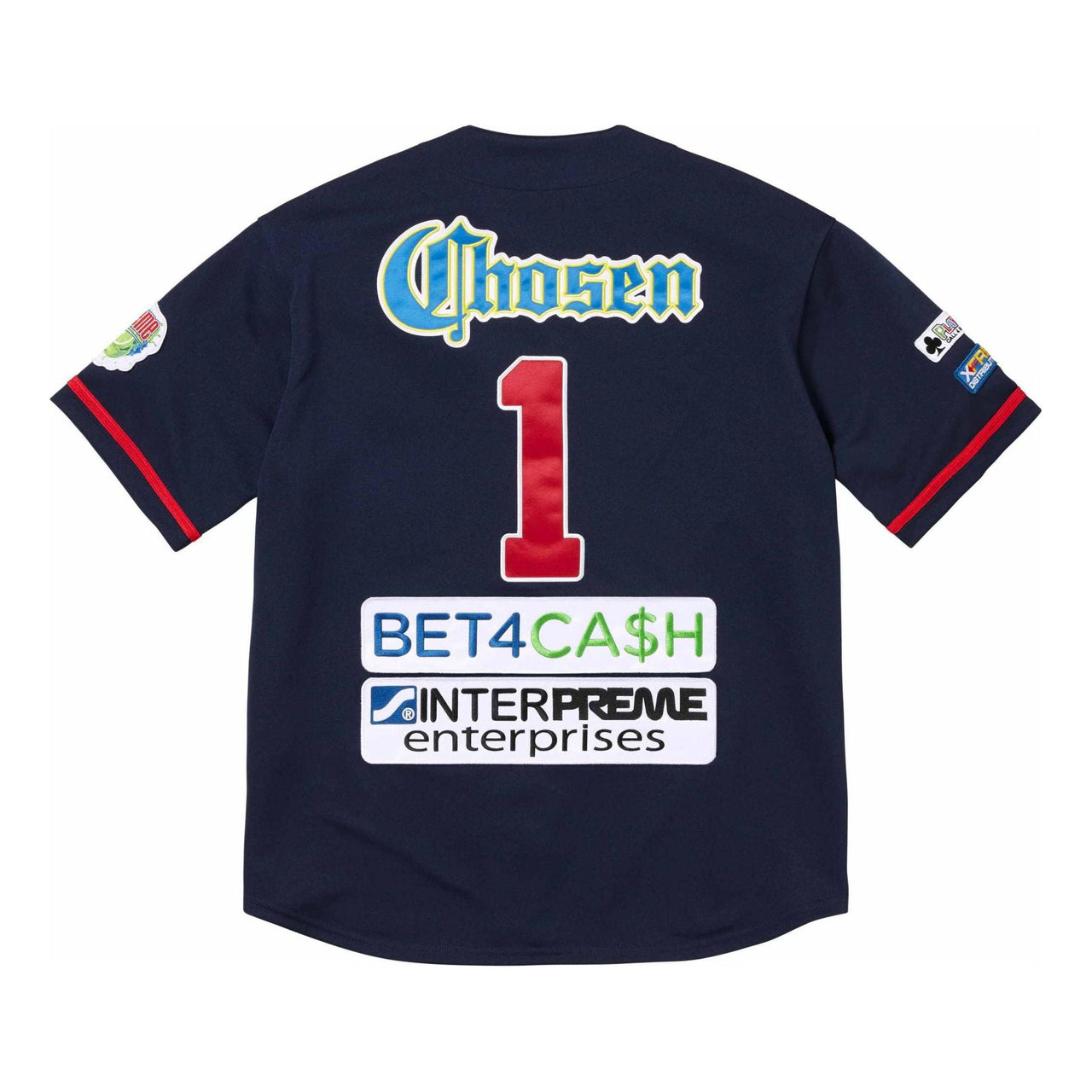 Supreme Chosen One Baseball Jersey 'Navy Red' SUP-SS24-062