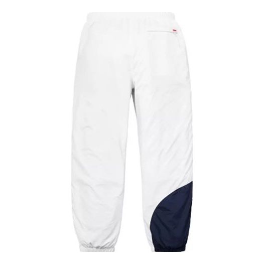 Supreme Corner Arc Track Pants 'White Navy' SUP-SS18-793