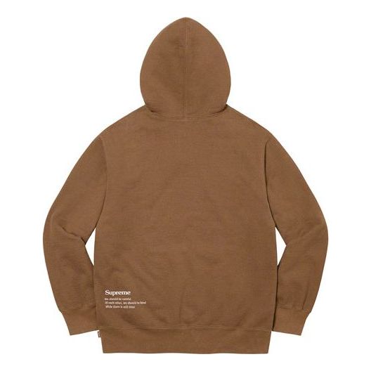 Supreme Collage Grid Hooded Sweatshirt 'Brown Blue' SUP-FW21-232