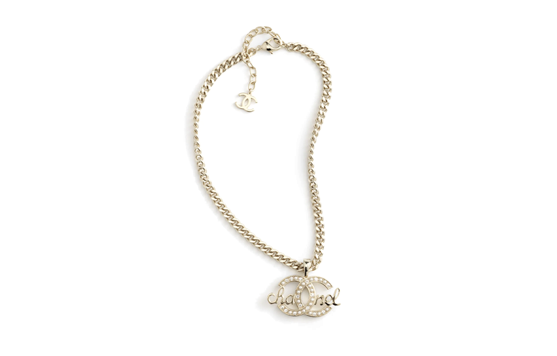 CHANEL Necklaces Women's Gold