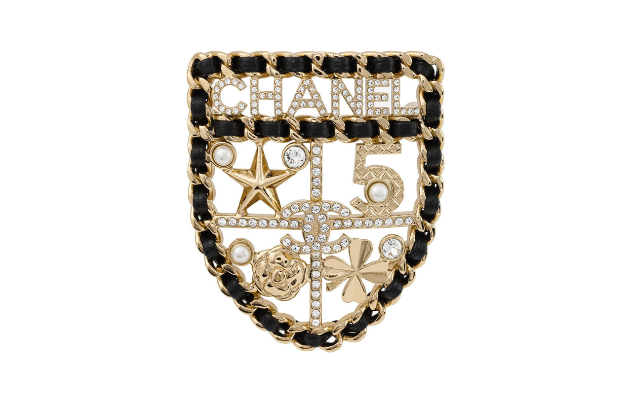 CHANEL Rhinestone Brooches Women's