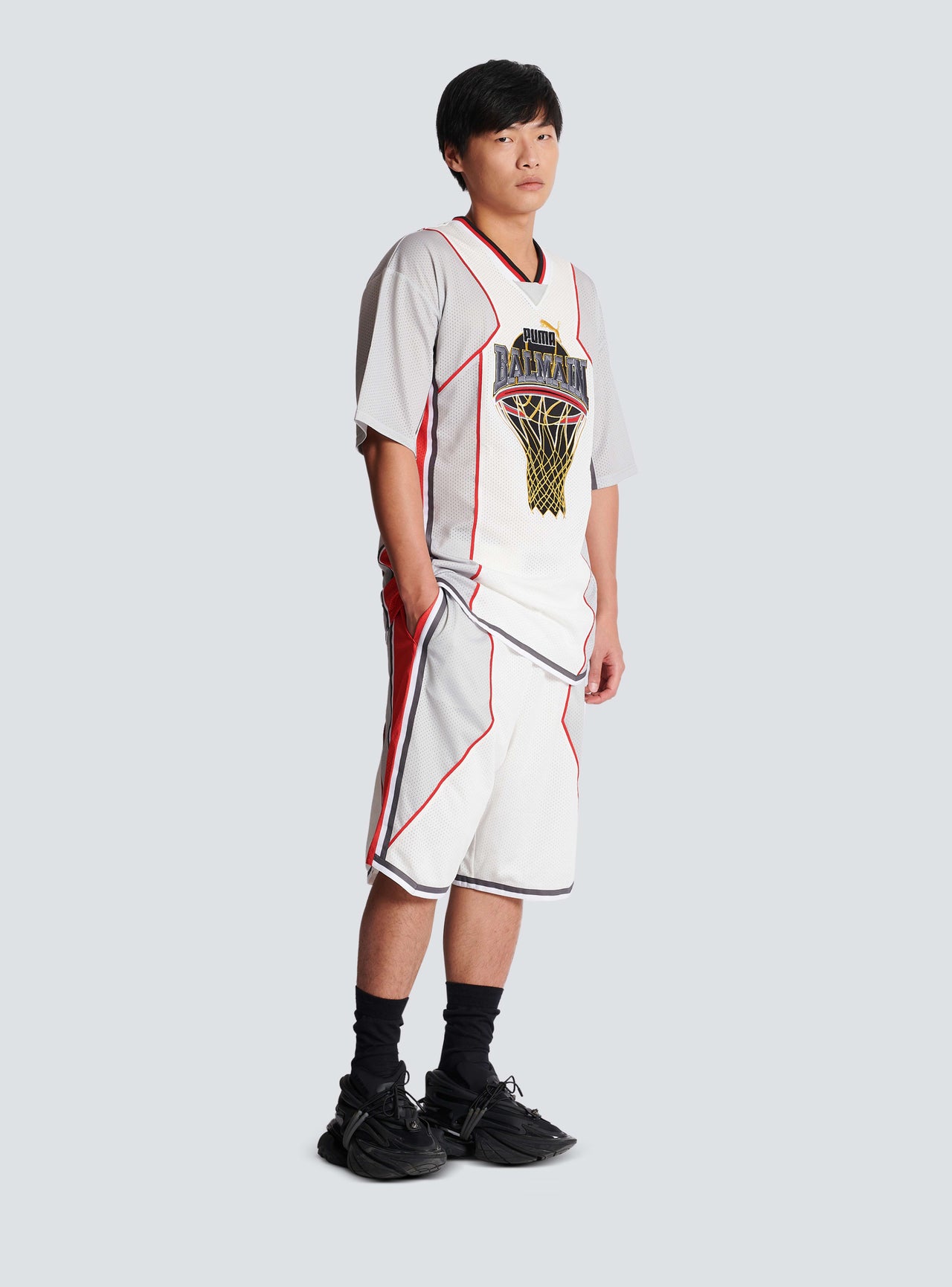 Balmain Men's Balmain X Puma Technical T-Shirt
