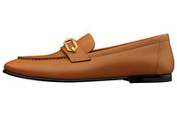 HERMES Colette Loafers Women's Gilded Beige