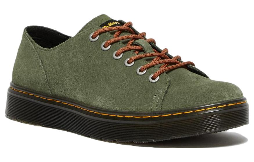 Dr. Martens Dante Suede Leather Shoes 'Khaki Green' 27780384