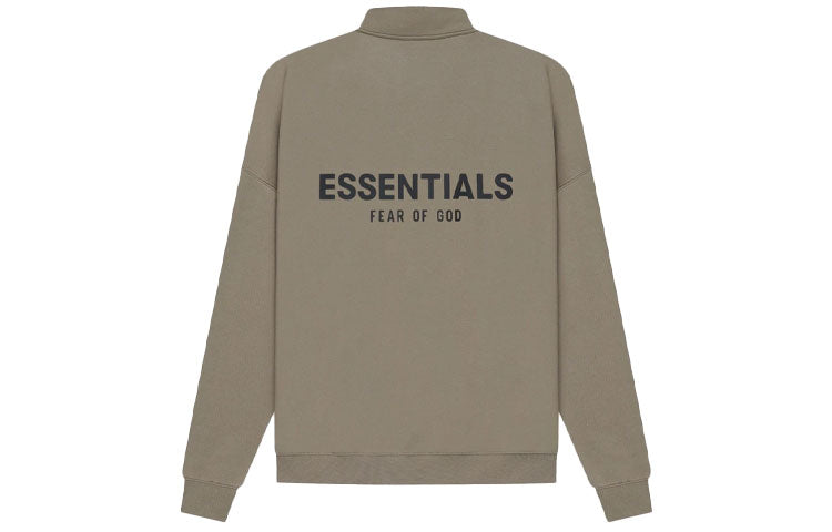 Fear of God Essentials SS21 Mockneck Half Zip 'Taupe' FOG-SS21-592