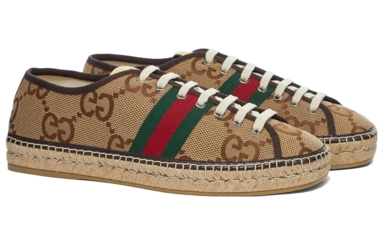 Gucci Maxi GG Espadrilles 'Camel Ebony' 675170-UKOC0-2596