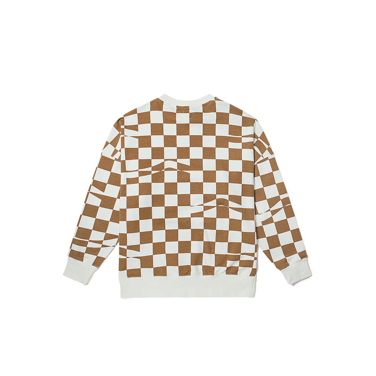 (WMNS) Vans checkerboard Hoodie 'Brown White' VN00091HC1L