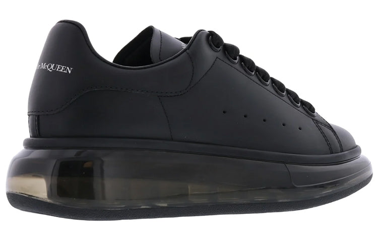 (WMNS) Alexander McQueen Oversized Sneaker 'Clear Sole - Black' 611698WHX981000
