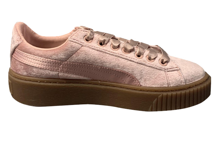 (WMNS) PUMA Suede Platform Pink Skateboarding Shoes Pink 366721-02