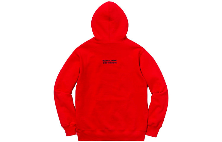 Supreme FW18 Chris Cunningham Chihuahua Hooded Sweatshirt Red SUP-FW18-843