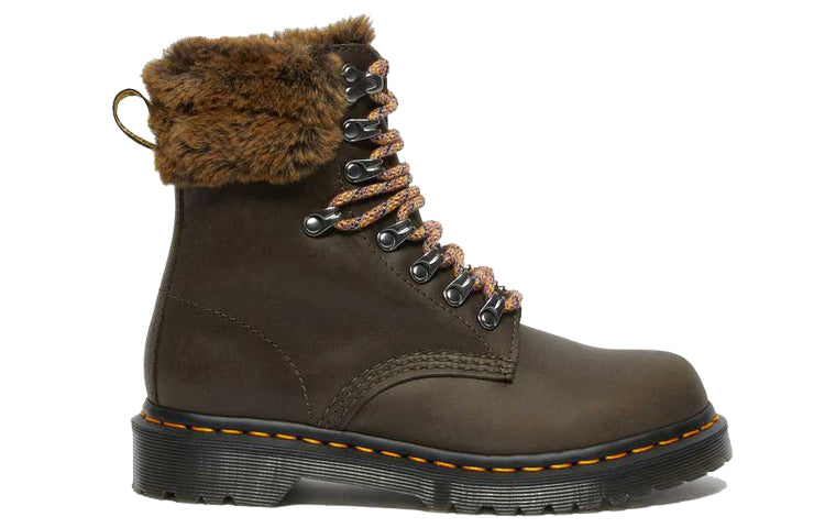 (WMNS) Dr. Martens 1460 Martin Boots Grey/Green 26951481