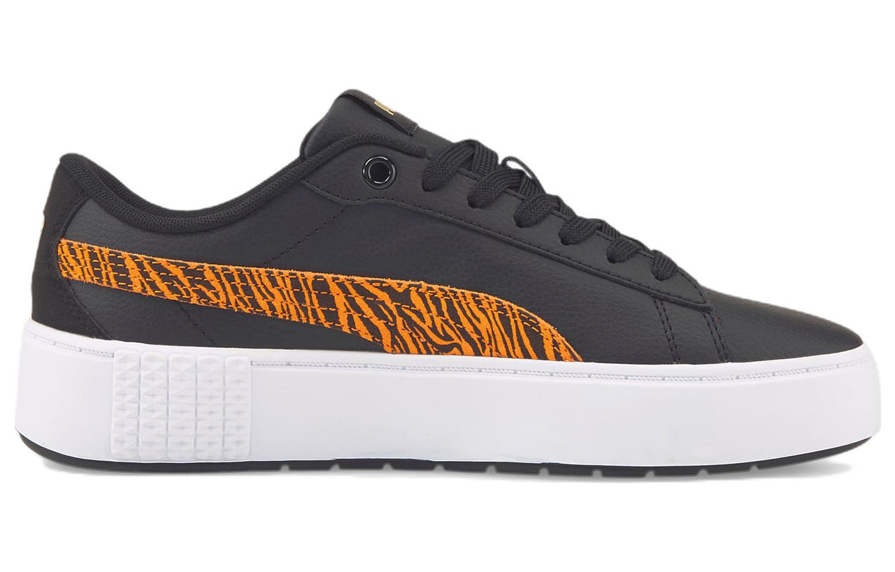 (WMNS) PUMA Mash Platform 'Black White Orange' 383877-01