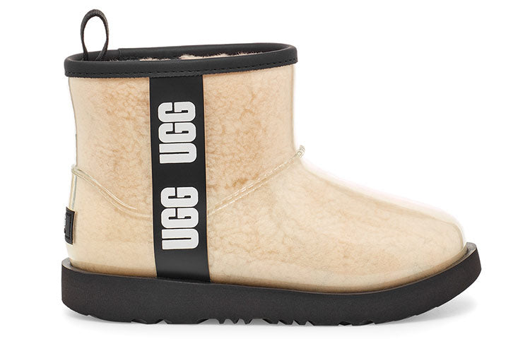 (GS) UGG Classic Clear Mini II Boot 'Natural Black' 1112386K-NBLC