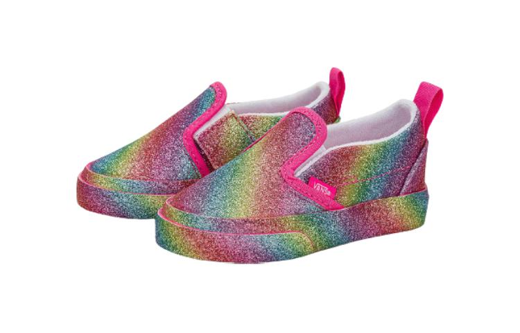 (TD) Vans Slip-On Hoop & Loop 'Glitter Rainglow - Multicolor' VN0A5EFKRNC
