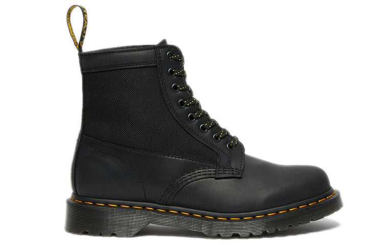 Dr. Martens 1460 Panel Leather Lace Boots Black/Yellow 26912001
