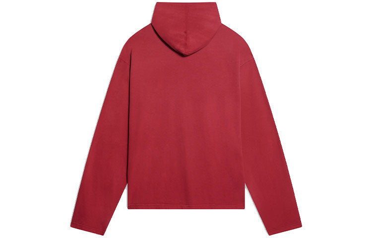 Balenciaga Est. 1917 College Logo Print Hoodie 'Red' 674685TLV896163