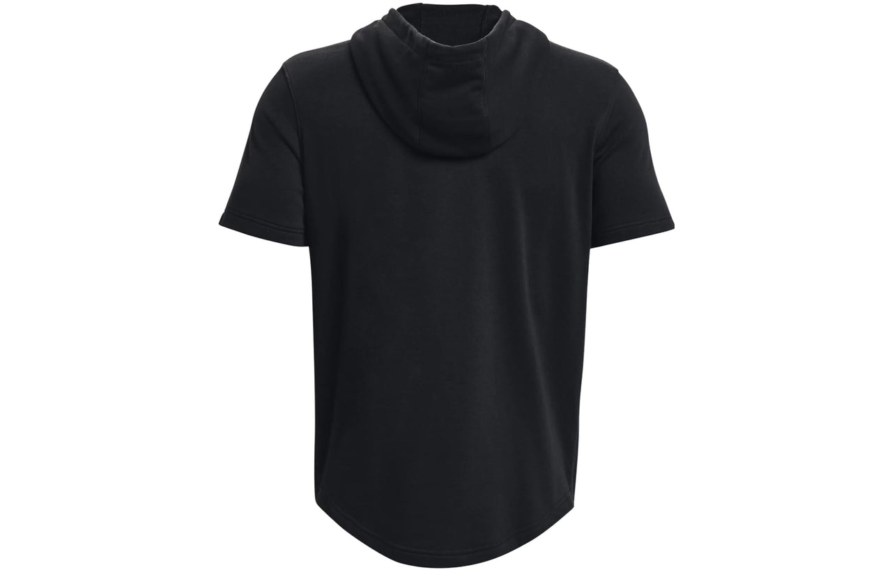 Under Armour Project Rock Terry Short Sleeve Hoodie 'Black' 1378019-001