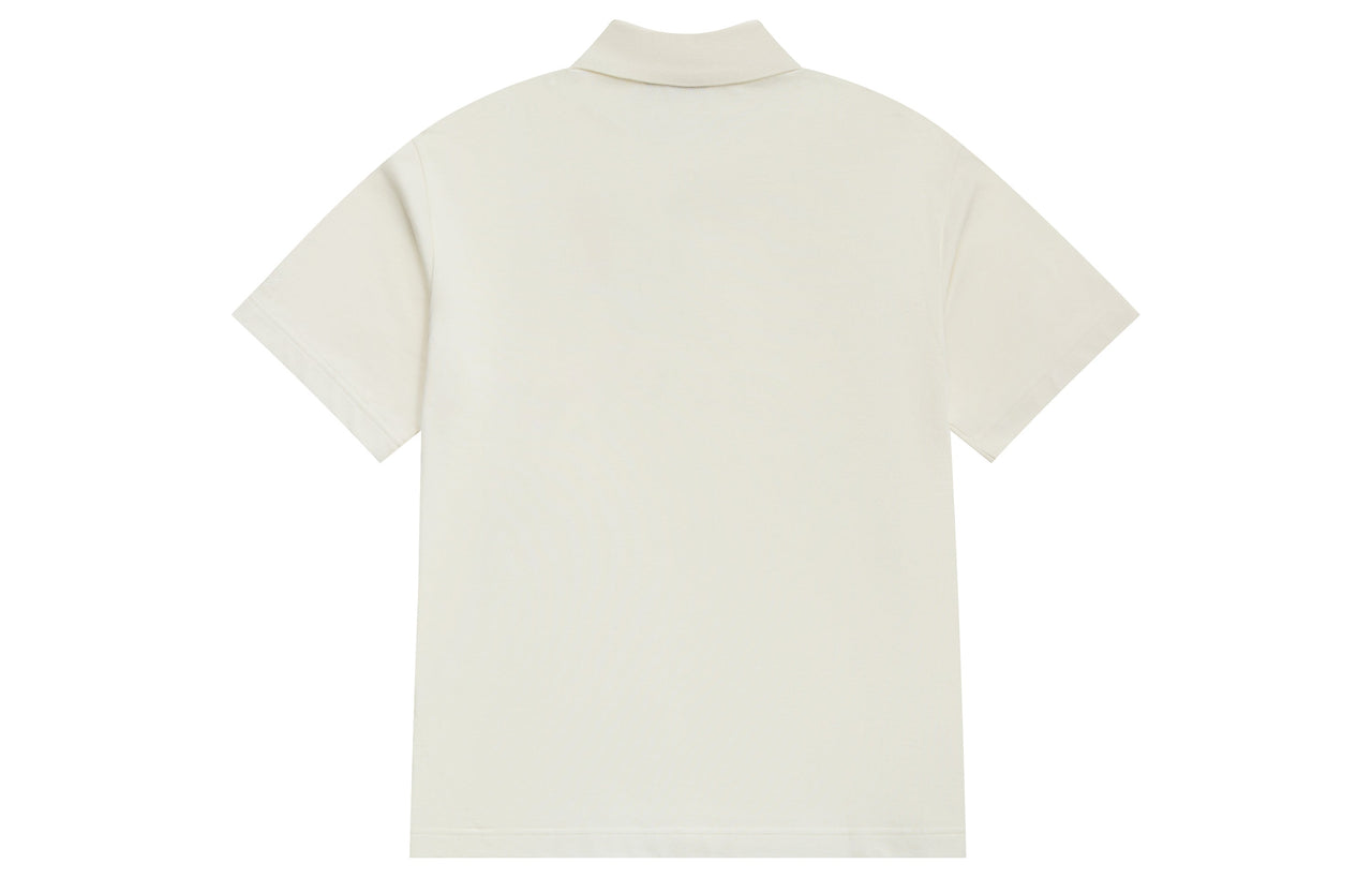 New Balance Classic Polo Tee 'White Green' 5FD25363-IV