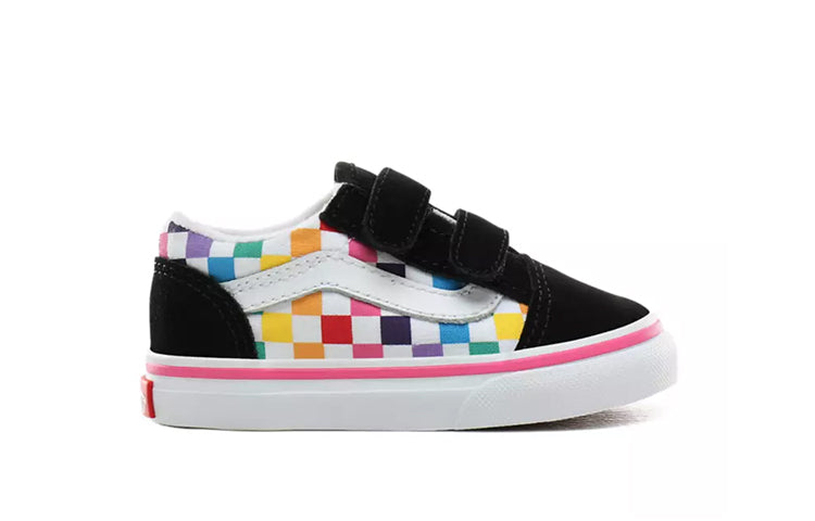 (TD) Vans Old Skool V 'Rainbow Checkerboard' VN0A38JNU09