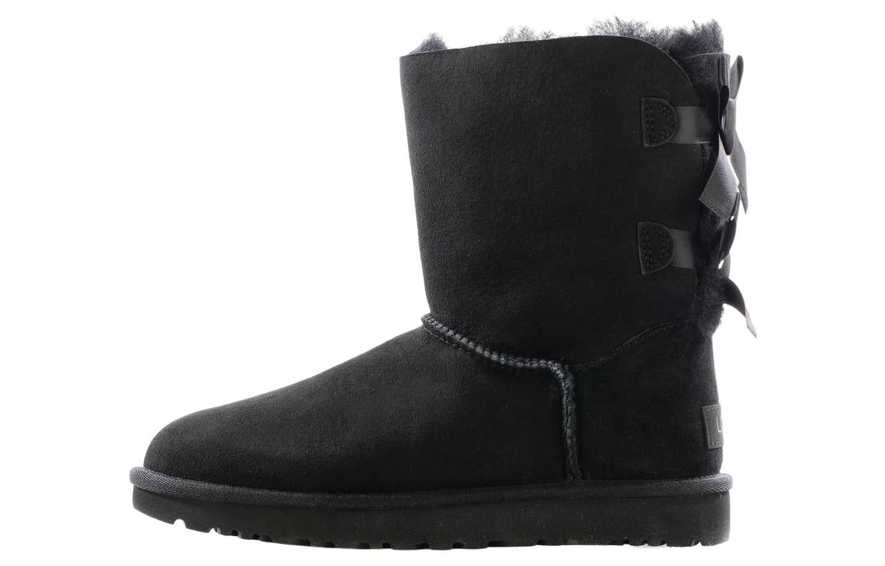 (WMNS) UGG Bailey Bow II Boot 'Black' 1016225-BLK