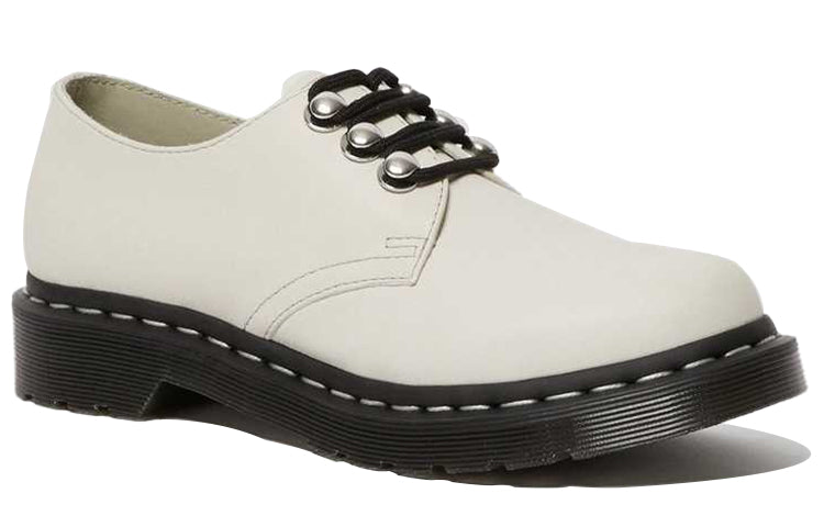 (WMNS) Dr. Martens 1461 Hardware Leather White 26102115