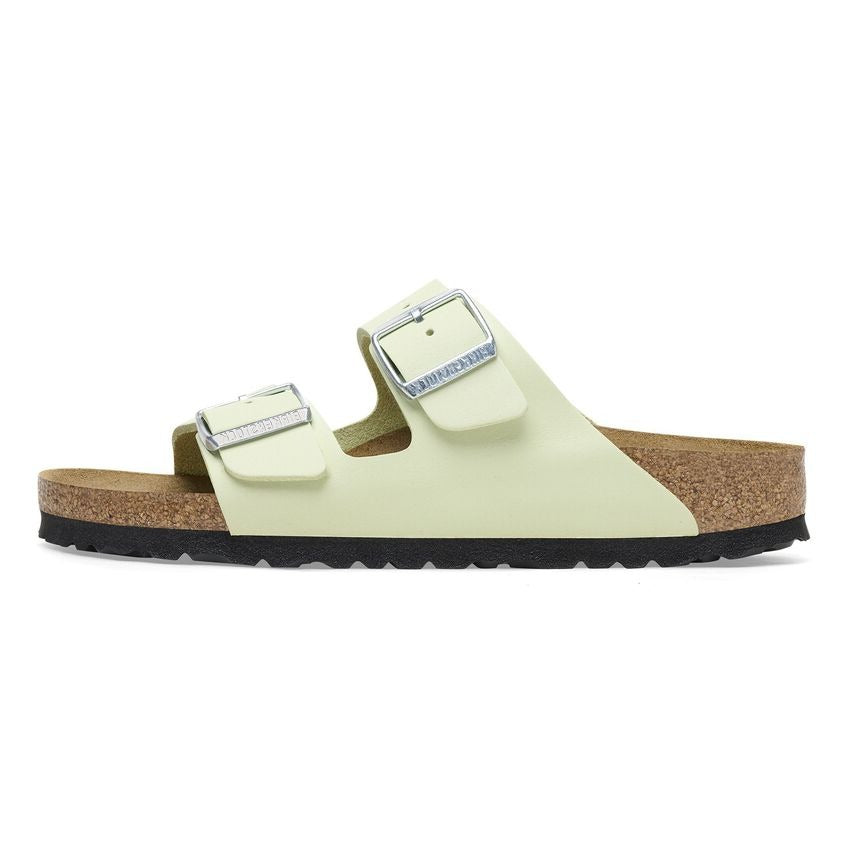 (WMNS) Birkenstock Arizona Nubuck Leather Narrow Fit Sandals 'Faded Lime' 1026710