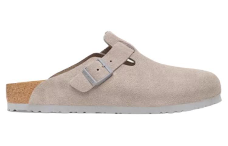 (WMNS) Birkenstock Boston Suede Leather 'Stone Coin' 1027751