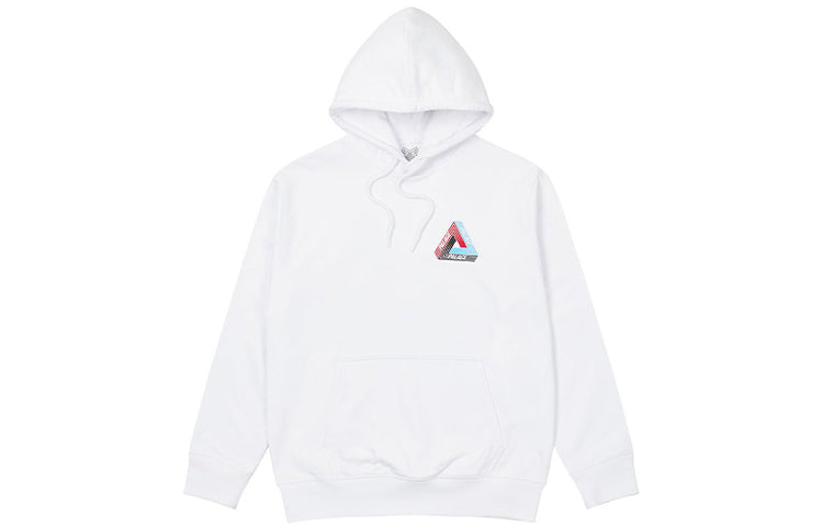 PALACE Triangle Logo hooded Long Sleeves Unisex White P19HD086
