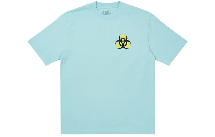 PALACE Bio Hazard Blue Triangle Back Pattern Logo Short Sleeve Unisex Light Blue P20TS149