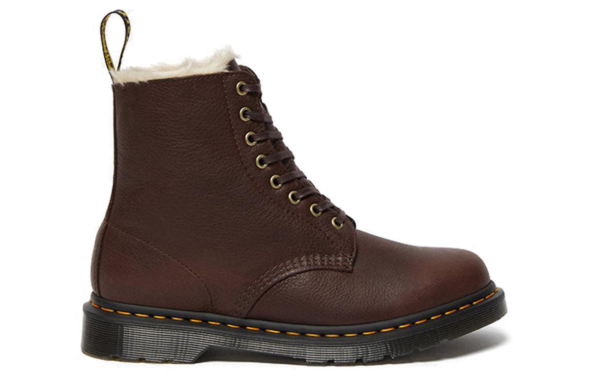 Dr. Martens 1460 Pascal Faux Fur Lined Boots Brown 26225257