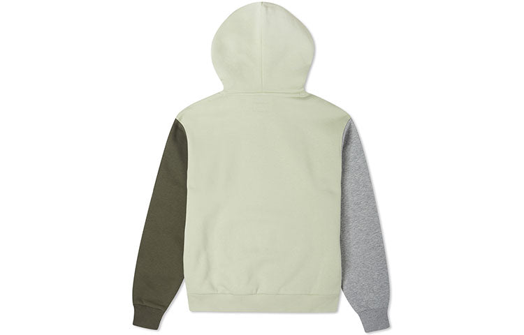 (WMNS) Converse Embroidered Star Chevron Pullover Hoodie 'Olive' 10023912-A01