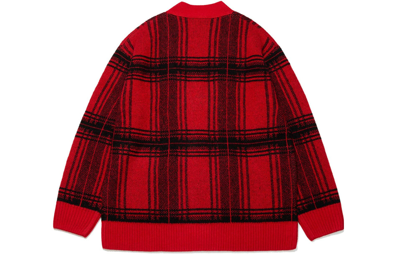 Li-Ning Lifestyle Checkerboard Jacket 'Red Black' AMBT003-1