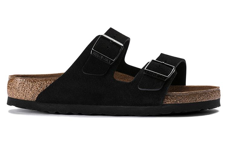 Birkenstock Arizona Soft Footbed Suede Leather 'Black' 0951321