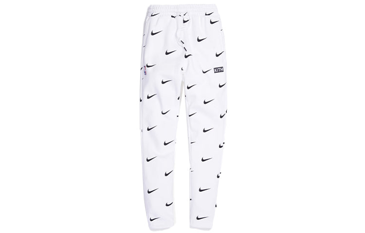 KITH x Nike for New York Knicks AOP Fleece Pant 'White' NKCZ1792-100