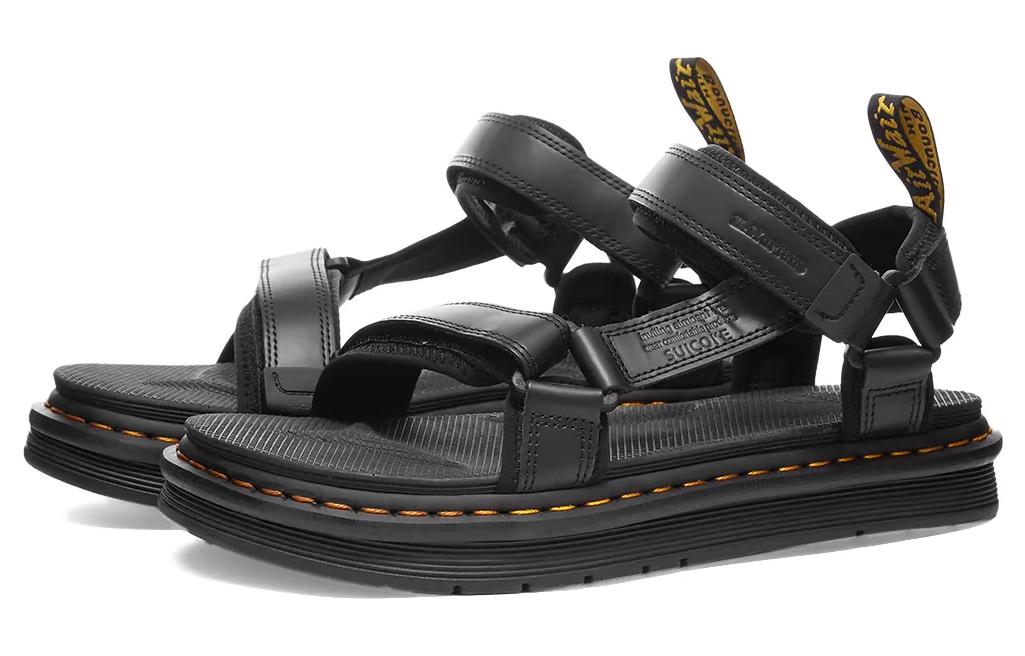 (WMNS) Dr. Martens Suicoke x Depa Leather Strap Sandals 'Black' 26991001