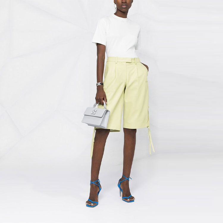 (WMNS) Off-White SS21 Solid Color Round Neck Pullover Short Sleeve Ordinary Version White OWAA049S21JER0020101