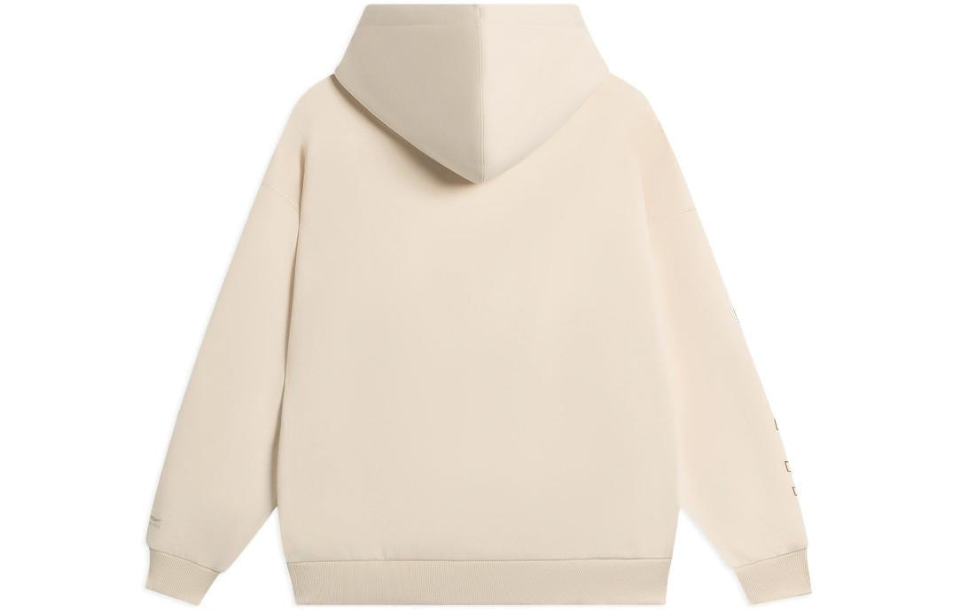 Li-Ning Embroidered Logo Hoodie 'Beige' AWDSB19-6