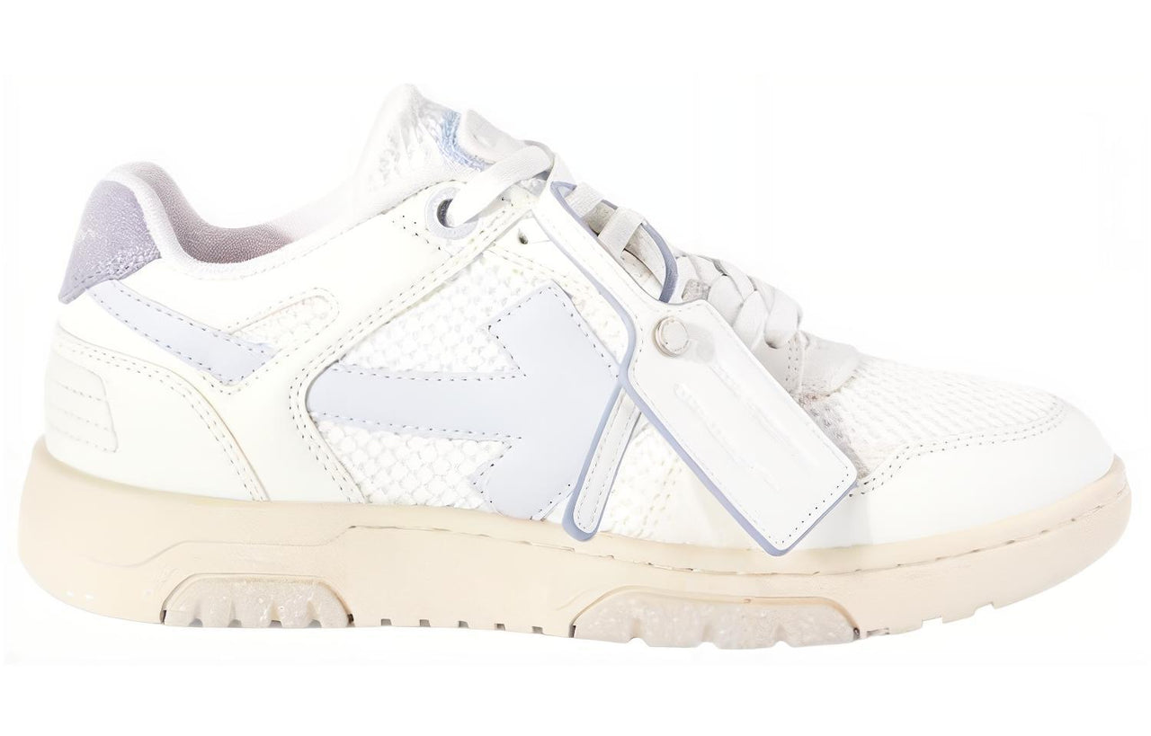 (WMNS) Off-White Slim Out Of Office Leather Sneakers 'White Purple' OWIA276S24LEA0010140
