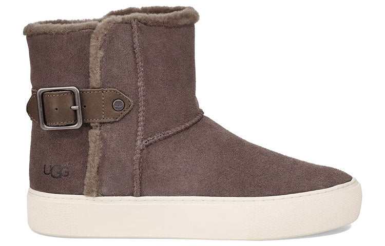 (WMNS) UGG Aika Suede Snow Boots Gray Brown 1104069-MLE