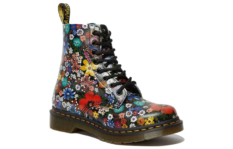 (WMNS) Dr. Martens 1460 Pascal Floral Lace Up Boots Black 26113102