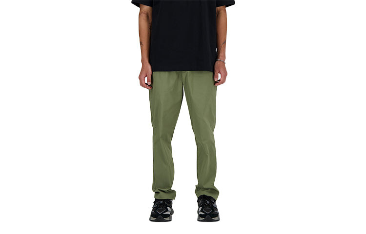 New Balance Icon Twill Tapered Pants 'Dark Olivine' AMP41575-DEK
