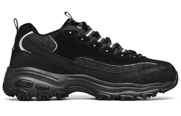 (WMNS) Skechers D'lites Black/White 66666078-BBK