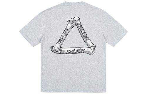 PALACE Bones Grey Marl Logo Printing Short Sleeve Unisex Gray PAL-SS18-060