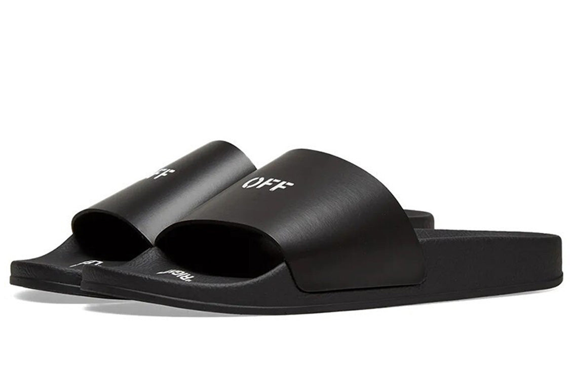 (WMNS) Off-White Pool Sliders 'Black' OWIC002R21PLA0011001